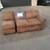 FREE- Partial Sectional Couch - Suede Leather 1 thumbnail