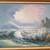 Large Ocean Sea Framed Oil Canvas Painting by Y. Thomas 2 thumbnail