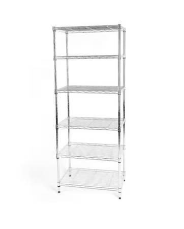 Wire Chrome Shelving Unit 1
