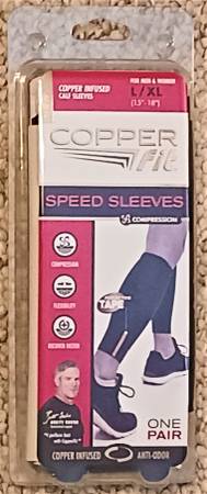 Copper Fit Compression Calf Speed Sleeves One Pair Copper Infused Nice 1
