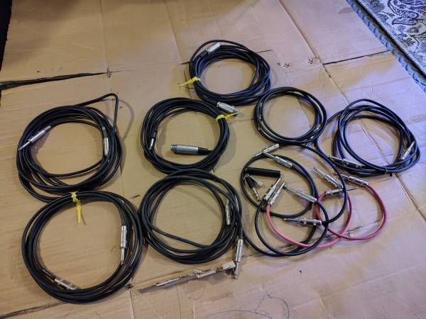 Cable Bundle 5 pieces of Instrument Cables for Guitar and Bass 1