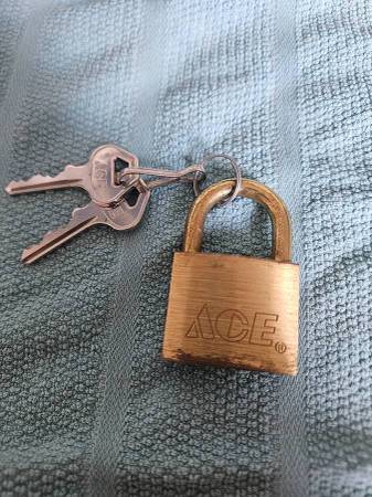 Brass Padlock with 2 Keys for $5 1