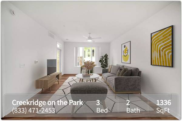 $1,610 / 3br - 1336ft2 - Magnificent landscaping at Creekridge on the Park. 3 BR, 2 BA availabl (Charlotte)63925335415042120