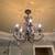Iron and Crystal Chandelier in VG Condition 2 thumbnail