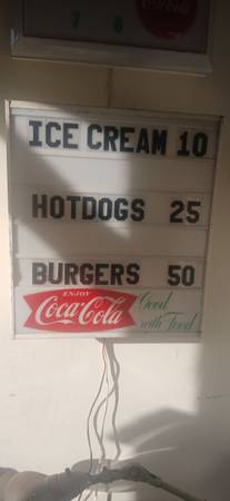 Vintage coke menu board 1