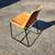 vintage metal and leather chair By CB  2 3 thumbnail