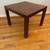 Vintage Lane Mid-Century Modern Parsons style square walnut side table 11 thumbnail