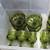Vintage green Christmas, dessert, dishes, and mini wine or alcohol glasses 3 thumbnail