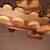 LARGE solid wood Train set ,with animals 7 thumbnail