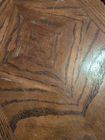 Table with magazine rack. - $15 (Anniston)63440260567425121