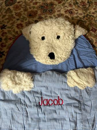 Puppy Dog Plaid Sleeping Bags 1
