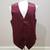 Men’s Maroon or Burgundy Vests or Waistcoats 3 thumbnail