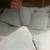SECTIONAaL L (SHAPE!!!) SETIONAL CHRUSH MATERIAL 2 END TABLES 5 thumbnail