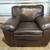 Brown leather arm chair 1 thumbnail
