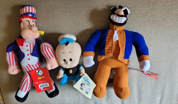 POPEYE PLUSH FIGURES BRUTUS NEW WITH TAGS 1