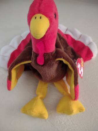 GOBBLES The Turkey - TY Beanie Babies - 1996 Retired (Mint Condition) 1