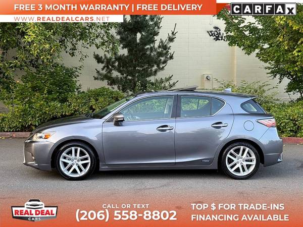 $208/mes - 2015 Lexus CT 200h 200 h 200-h BaseHatchback - $13,499 (9326 Evergreen Way Everett,)63624449973891124