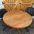 42" round solid wood table with 2 chairs, fitted tablecloth, and more 4 thumbnail