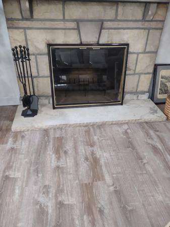 Fireplace Glass Surround 1