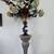 ***PEDESTAL COLUMN VANITY STAND WITH FLOWER BOUQUET VASE*** 1 thumbnail