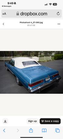 1975 Buick Le Sabre descapotable - $20,000 (Middletown)63436936905603121