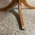 Vintage Chippendale Drum Table, 2 Drawers & brass feet 28”W x 27”H 3 thumbnail
