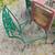 Wrought Iron Dining Set Woodard Rose Table with 4 Chairs Porch Cafe 4 thumbnail