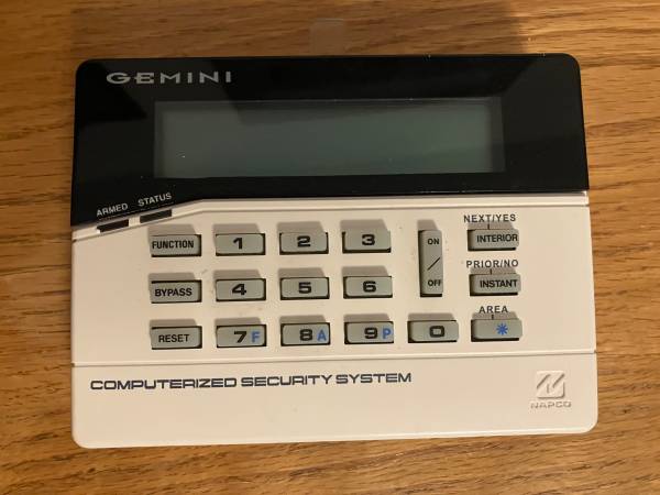 Napco Gem Keypad for Alarm System 1