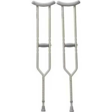Cardinal Health Push Button Adjustable Crutches: Adult Height PAIR 1