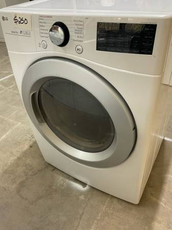White LG Front load dryer (only) 1