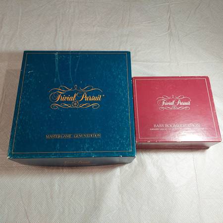 Trivial Pursuit Genus Edition Board Game & Baby Boomer Edition 1