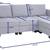 MOVE OUT SALE! Modular Gray 4-Seat Sectional Sofa w/ Storage | Easy Tr 4 thumbnail