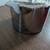 MCM Chrome & Patterned Glass Column Table Lamp 1970's 6 thumbnail