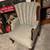 Antique Queen Anne high back mahogany wood chair 2 thumbnail