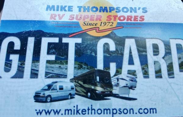 Mike Thompson RV Superstore gift card 1