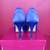 DREAM PAIRS WOMEN'S HEELS 7.5 DIVINE-01 ROYAL BLUE DRESS SHOES SATIN 3 thumbnail