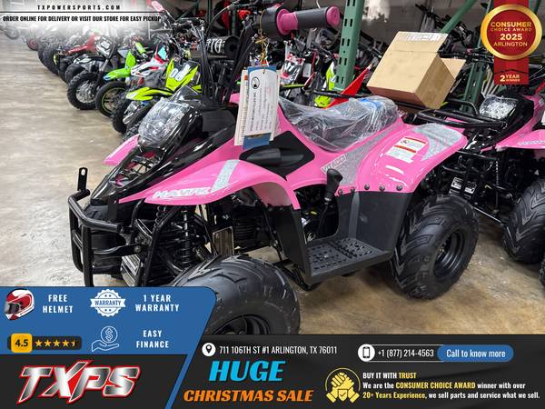 🔥 Vitacci Hawk Rex 110cc Youth ATV w/ Reverse – Speed Limiter! 1