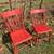 Pair of Vintage Wood Chairs 🪑 🪑-RUSTIC & Chippy!!  2/$40 or $25.00 each 7 thumbnail