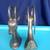 VINTAGE MCM BRASS ANTELOPE GAZELLE BOOKENDS 4 thumbnail