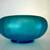 Fenton 8" celeste blue stretch glass cupped bowl 1920s 7 thumbnail