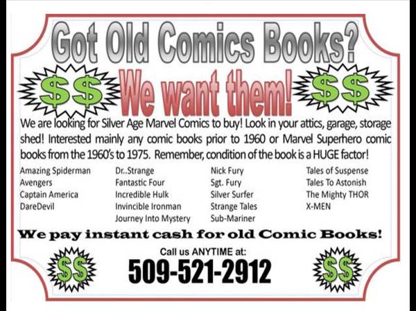 Comic Books Wanted 1