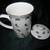 Christmas St. George Fine China COFFEE/TEACUP MUG With Lid 2 thumbnail