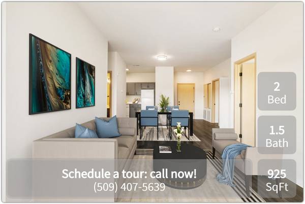 $1,768 / 2br - 925ft2 - Need a rest? Relax in our quiet community! 2 Bed / 1.5 Ba / 925 SqFt (Richland - Near Yakima River)64054940049795120