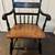 Vintage L.Hitchcock Black Harvest Floral Armchair 1 thumbnail