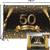 New 10ftx8ft 50th Birthday Backdrop Champagne Gold Golden Bling Bling 2 thumbnail