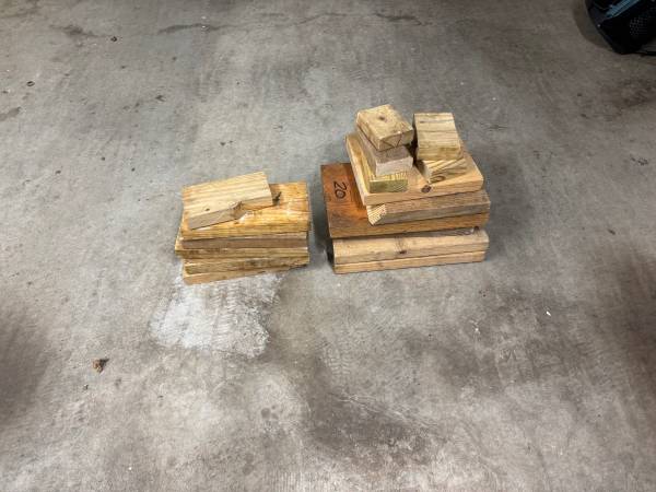 Wood scraps great for blocks 1