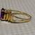 Oval Amethyst - 10K Gold Ribbed Step Ring Mounting 13 thumbnail