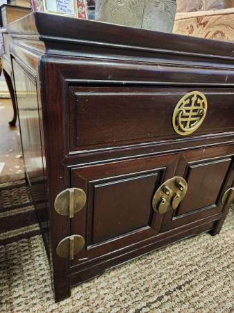 Vintage Oriental Ming Style Side Cabinet-22" x 22" x 22"-NOW - $349 (3221 Hwy 52W, Suite D, Pelham, AL)62969127929729122