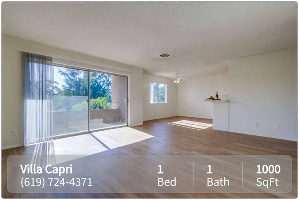 $2,320 / 1br - 1000ft2 - Close to everything far from ordinary! Live near it all! (La Mesa - Near Historic La Mesa Village)63998605690754120