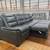 Grey Leather Sofa Chaise with Storage BRAND NEW 4 thumbnail